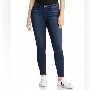 Paige Transcend Verdugo Mid-Rise Ankle Dark Wash Denim Skinny Jeans